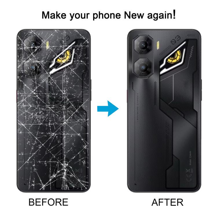 For ZTE nubia Neo 3 Plastic Battery Back Cover with Middle Frame / Camera Lens Cover(Gold) - For ZTE by buy2fix | Online Shopping UK | buy2fix