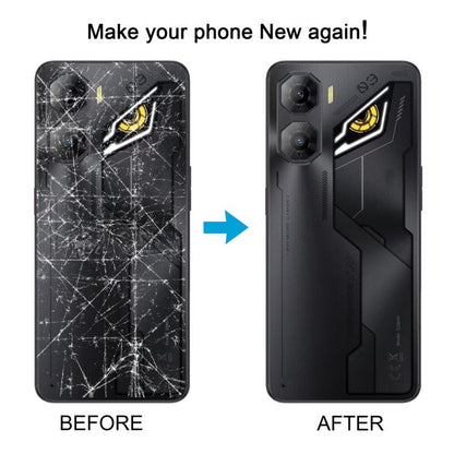 For ZTE nubia Neo 3 Plastic Battery Back Cover with Middle Frame / Camera Lens Cover(Gold) - For ZTE by buy2fix | Online Shopping UK | buy2fix