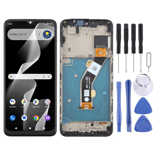 For Cricket Magic 2 5G 2024 U655AC LCD Screen Digitizer Full Assembly with Frame (Black) - Others by buy2fix | Online Shopping UK | buy2fix