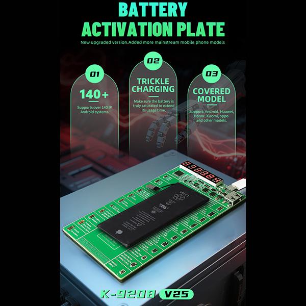 Kaisi K-9208 2025 Version Activated And Charging Jig Test Tools (Green) - Test Tools by Kaisi | Online Shopping UK | buy2fix