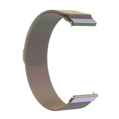 18mm Milan Stainless Steel Mesh Watch Band(Colorful) by buy2fix