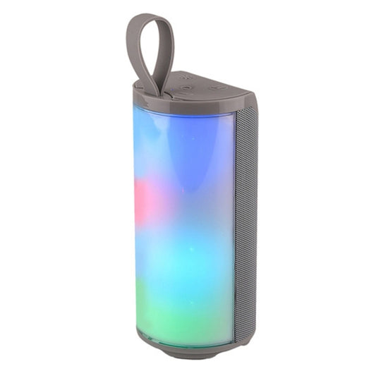 T&G TG169 LED Portable Bluetooth Speaker Outdoor Waterproof Subwoofer 3D Stereo Mini wireless Loudspeaker Support AUX FM TF card(Gray) - Desktop Speaker by T&G | Online Shopping UK | buy2fix