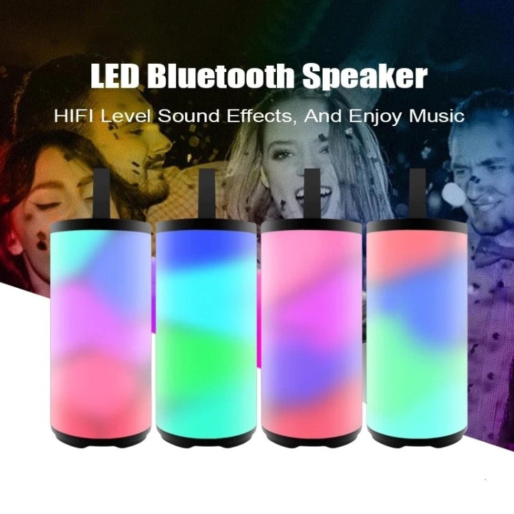 T&G TG169 LED Portable Bluetooth Speaker Outdoor Waterproof Subwoofer 3D Stereo Mini wireless Loudspeaker Support AUX FM TF card(Gray) - Desktop Speaker by T&G | Online Shopping UK | buy2fix