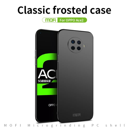 For OPPO Ace2 MOFI Frosted PC Ultra-thin Hard Case(Black) by MOFI