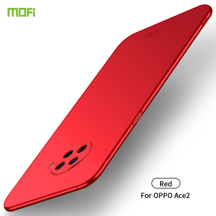 For OPPO Ace2 MOFI Frosted PC Ultra-thin Hard Case(Red) by MOFI