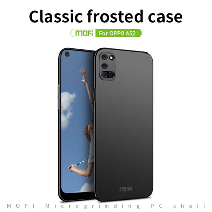 For OPPO A52 MOFI Frosted PC Ultra-thin Hard Case(Black) by MOFI