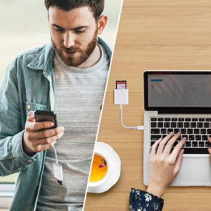 ZS-KL21810 8 Pin to SD Card Camera Card Reader Adapter, Support All iOS System by buy2fix