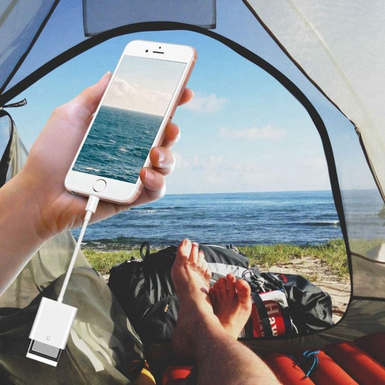 ZS-KL21810 8 Pin to SD Card Camera Card Reader Adapter, Support All iOS System by buy2fix