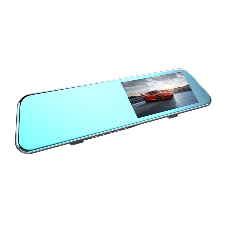 Full HD 1080P Full-Screen Touch 5.18-Inch Rearview Mirror Digital Video Recorder Dual-Lens Ultra-Thin On-Board DVR Camera by buy2fix