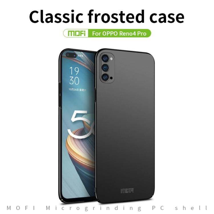For OPPO Reno4 Pro MOFI Frosted PC Ultra-thin Hard Case(Rose Gold) by MOFI
