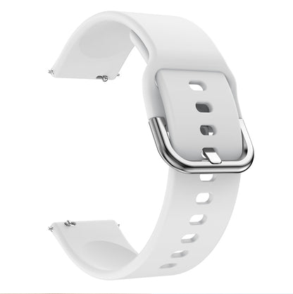 22mm For Huawei Watch GT2e/GT/GT2 46MM Color Buckle Silicone Watch Band (White) by buy2fix