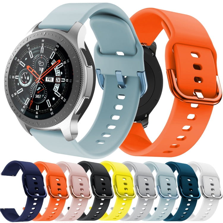 22mm For Huawei Watch GT2e/GT/GT2 46MM Color Buckle Silicone Watch Band (Gary) by buy2fix