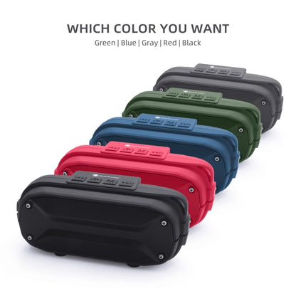 NewRixing NR-3023 Portable Stereo Wireless Bluetooth Speaker, Built-in Microphone, Support TF Card / FM(Red) - Desktop Speaker by NewRixing | Online Shopping UK | buy2fix