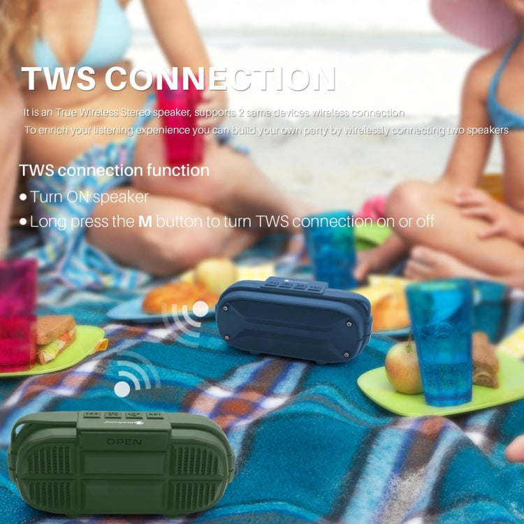 NewRixing NR-3023 Portable Stereo Wireless Bluetooth Speaker, Built-in Microphone, Support TF Card / FM(Red) - Desktop Speaker by NewRixing | Online Shopping UK | buy2fix