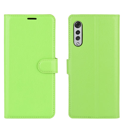 For LG Velvet Litchi Texture Horizontal Flip Protective Case with Holder & Card Slots & Wallet(Green) - LG Cases by buy2fix | Online Shopping UK | buy2fix