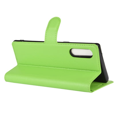 For LG Velvet Litchi Texture Horizontal Flip Protective Case with Holder & Card Slots & Wallet(Green) - LG Cases by buy2fix | Online Shopping UK | buy2fix