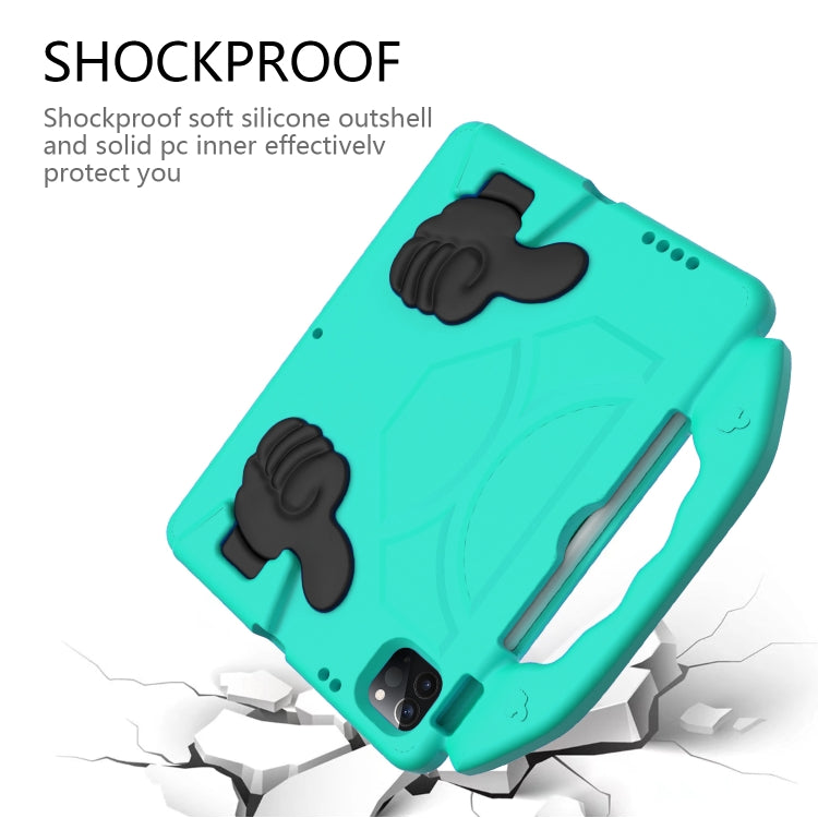 For iPad Pro 11 2020 EVA Shockproof Tablet Case with Thumb Bracket (Glacier Green) - iPad Pro 11 (2020) Cases by buy2fix | Online Shopping UK | buy2fix