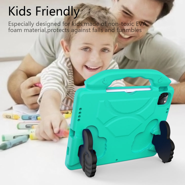 For iPad Pro 11 2020 EVA Shockproof Tablet Case with Thumb Bracket (Glacier Green) - iPad Pro 11 (2020) Cases by buy2fix | Online Shopping UK | buy2fix