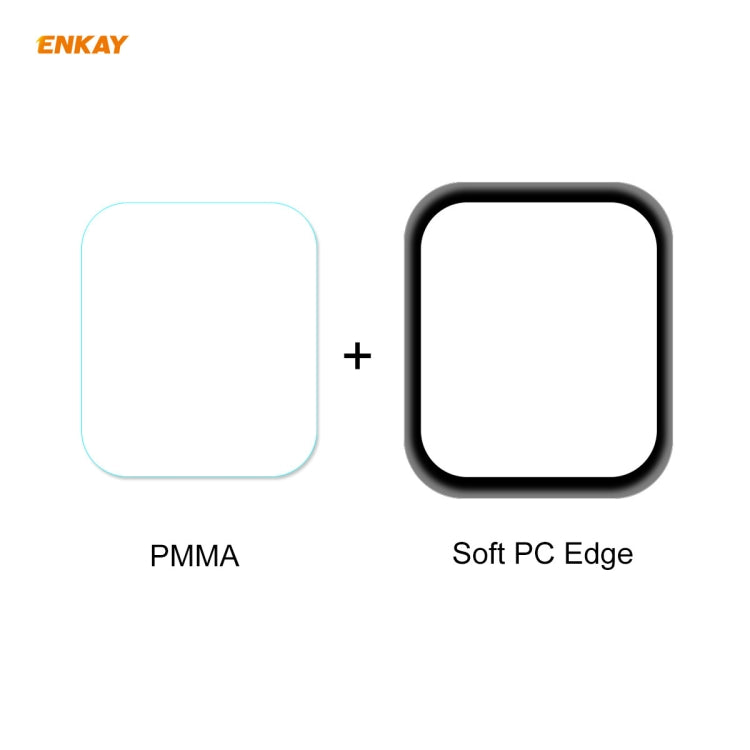 For Apple Watch 6/5/4/SE 40mm ENKAY Hat-Prince 3D Full Screen Soft PC Edge + PMMA HD Screen Protector Film by ENKAY