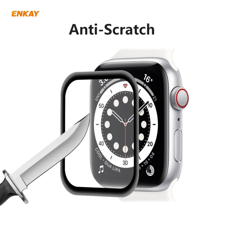 For Apple Watch 6/5/4/SE 40mm ENKAY Hat-Prince 3D Full Screen Soft PC Edge + PMMA HD Screen Protector Film by ENKAY