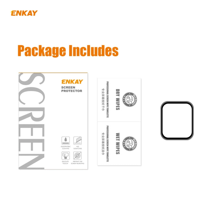 For Apple Watch 6/5/4/SE 40mm ENKAY Hat-Prince 3D Full Screen Soft PC Edge + PMMA HD Screen Protector Film by ENKAY