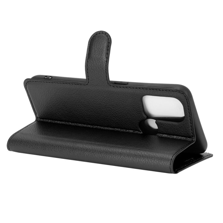 For OPPO A53 2020/OPPO A32 2020 Litchi Texture Horizontal Flip Protective Case with Holder & Card Slots & Wallet(Black) by buy2fix