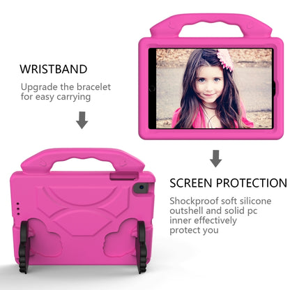 For iPad Mini 5/4/3/2/1 EVA Material Children Flat Anti Falling Cover Protective Shell With Thumb Bracket(RoseRed) - iPad Mini 4 & 3 & 2 & 1 Cases by buy2fix | Online Shopping UK | buy2fix