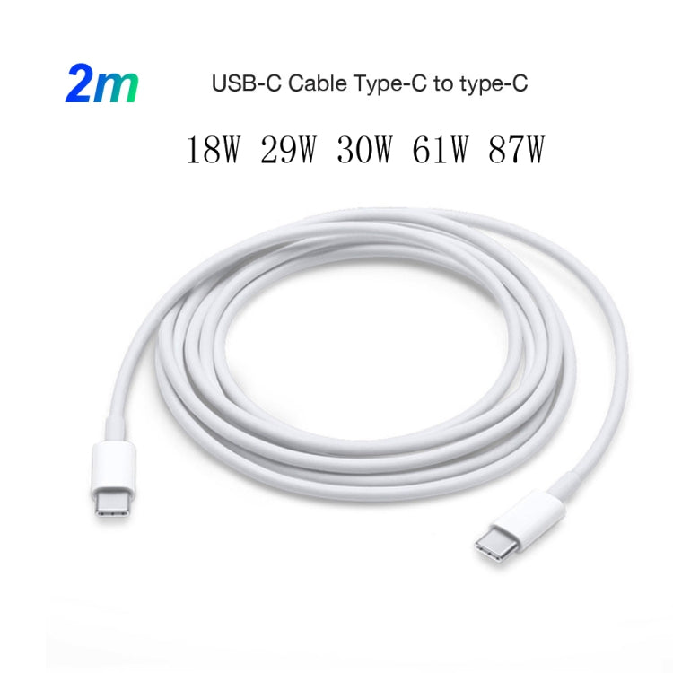 2 in 1 PD 30W USB-C / Type-C + 3A PD 3.0 USB-C / Type-C to USB-C / Type-C Fast Charge Data Cable Set, Cable Length: 2m, AU Plug - USB Charger by buy2fix | Online Shopping UK | buy2fix