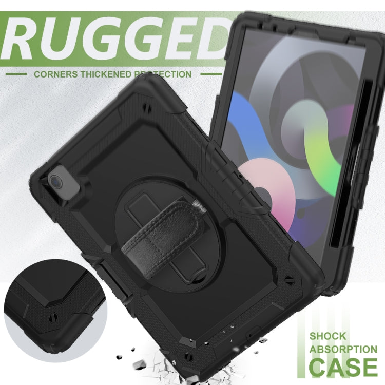 For iPad Air 2022 / 2020 10.9 Shockproof Black Silica Gel + Colorful PC Protective Case(Black) - iPad Air (2022) / (2020) 10.9 Cases by buy2fix | Online Shopping UK | buy2fix