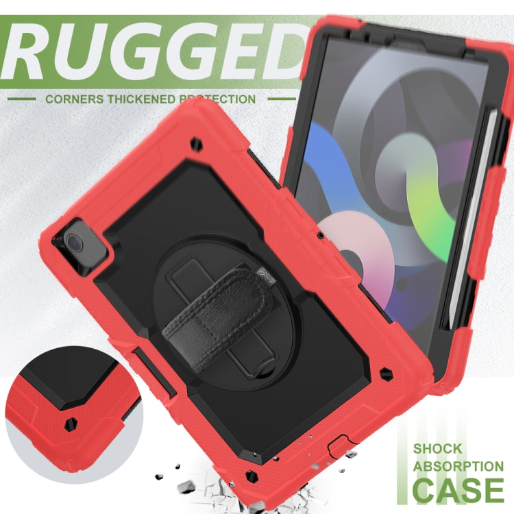For iPad Air 2022 / 2020 10.9 Shockproof Black Silica Gel + Colorful PC Protective Case(Red) - iPad Air (2022) / (2020) 10.9 Cases by buy2fix | Online Shopping UK | buy2fix