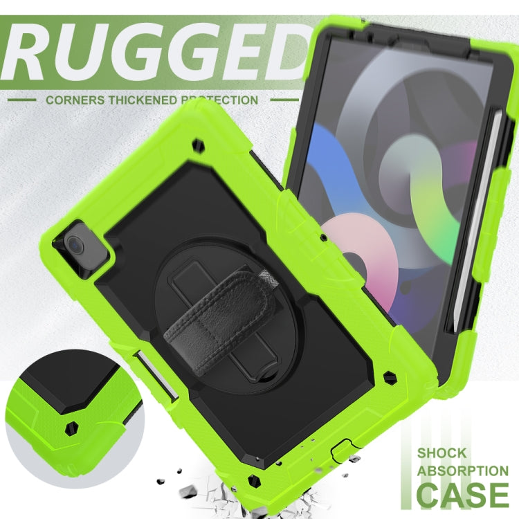 For iPad Air 2022 / 2020 10.9 Shockproof Black Silica Gel + Colorful PC Protective Case(Green) - iPad Air (2022) / (2020) 10.9 Cases by buy2fix | Online Shopping UK | buy2fix