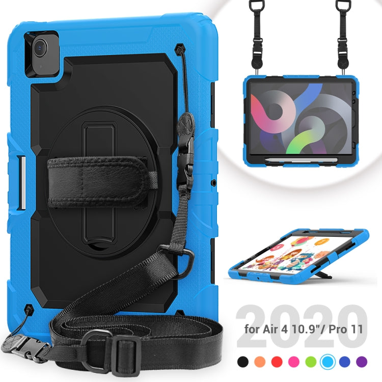 For iPad Air 2022 / 2020 10.9  Shockproof Black Silica Gel + Colorful PC Protective Case(Light Blue) - iPad Air (2022) / (2020) 10.9 Cases by buy2fix | Online Shopping UK | buy2fix