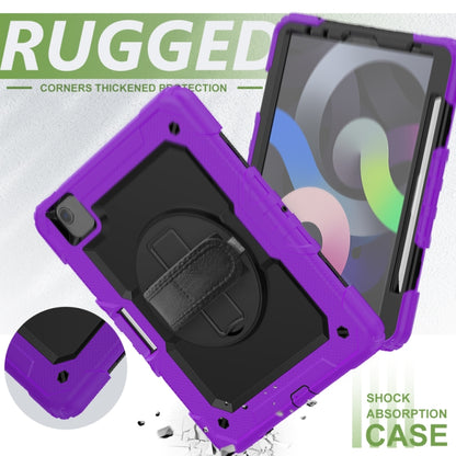 For iPad Air 2022 / 2020 10.9  Shockproof Black Silica Gel + Colorful PC Protective Case(Purple) - iPad Air (2022) / (2020) 10.9 Cases by buy2fix | Online Shopping UK | buy2fix