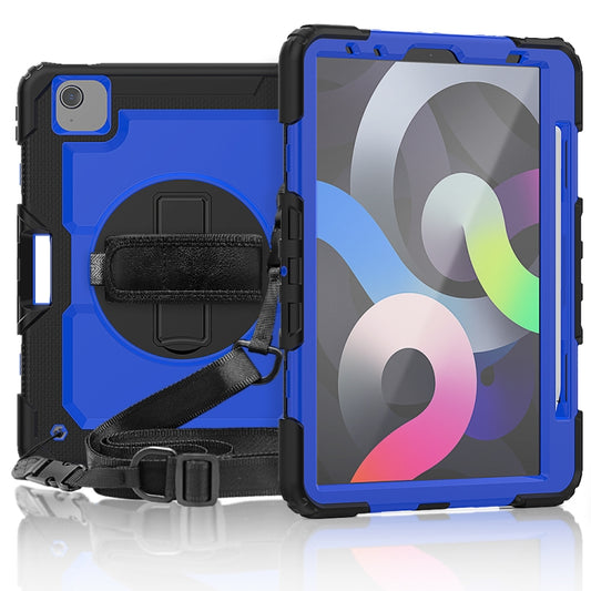 For iPad Air 2022 / 2020 10.9 Shockproof Black Silica Gel + Colorful PC Protective Case(Dark Blue) - iPad Air (2022) / (2020) 10.9 Cases by buy2fix | Online Shopping UK | buy2fix