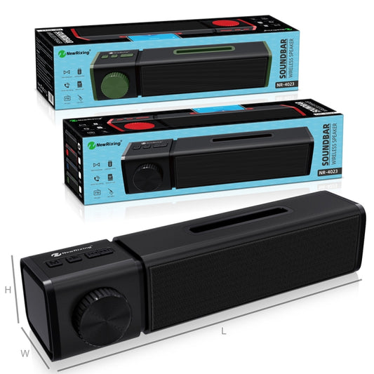 New Rixing NR4023 TWS Wireless Stereo Bluetooth Speaker, Support TF Card & MP3 & FM & Hands-free Call & 3.5mm AUX(Blue) - Desktop Speaker by NewRixing | Online Shopping UK | buy2fix