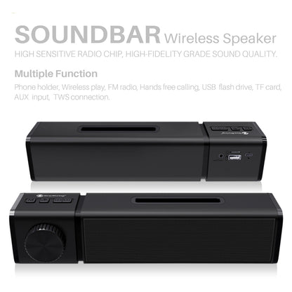 New Rixing NR4023 TWS Wireless Stereo Bluetooth Speaker, Support TF Card & MP3 & FM & Hands-free Call & 3.5mm AUX(Green) - Desktop Speaker by NewRixing | Online Shopping UK | buy2fix