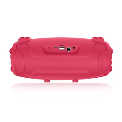 NewRixing NR3026M TWS Outdoor Portable K-song Bluetooth Speaker with Shoulder Strap & Microphone, Support TF Card / FM(Red) - Desktop Speaker by NewRixing | Online Shopping UK | buy2fix