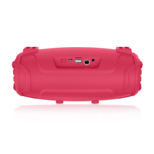 NewRixing NR3026M TWS Outdoor Portable K-song Bluetooth Speaker with Shoulder Strap & Microphone, Support TF Card / FM(Red) - Desktop Speaker by NewRixing | Online Shopping UK | buy2fix