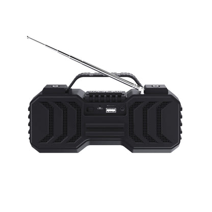 NewRixing NR-2029FMD TWS LED Flashlight Bluetooth Speaker, Support TF Card / FM / 3.5mm AUX / U Disk / Hands-free Calling(Red) - Desktop Speaker by NewRixing | Online Shopping UK | buy2fix