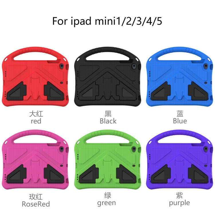 For iPad Mini5/4/3/2/1 EVA Flat Anti Falling Protective Case Shell with Holder(Black) - iPad Mini 4 & 3 & 2 & 1 Cases by buy2fix | Online Shopping UK | buy2fix
