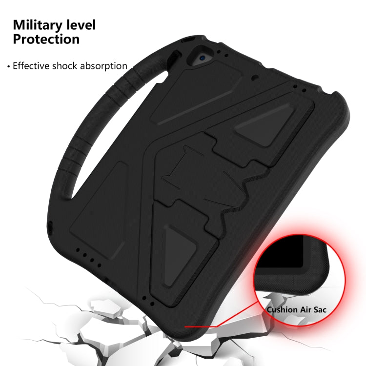 For iPad Air/Air2/9.7(2018)&(2017) EVA Flat Anti Falling Protective Case Shell with Holder(Black) - iPad 9.7 (2018) & (2017) Cases by buy2fix | Online Shopping UK | buy2fix