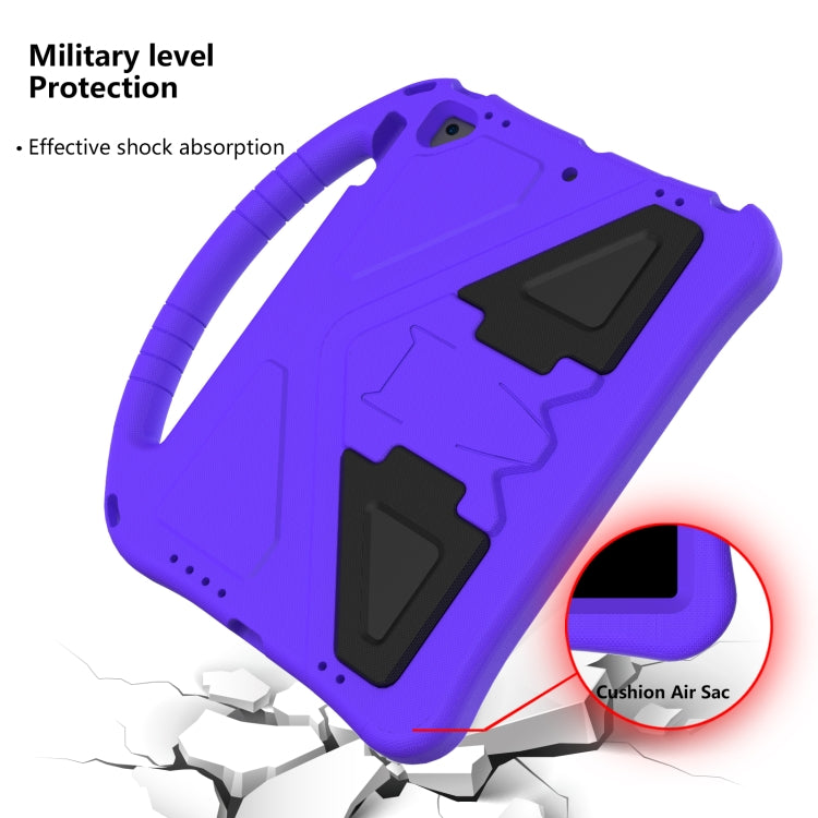 For iPad Air/Air2/9.7(2018)&(2017) EVA Flat Anti Falling Protective Case Shell with Holder(Purple) - iPad 9.7 (2018) & (2017) Cases by buy2fix | Online Shopping UK | buy2fix