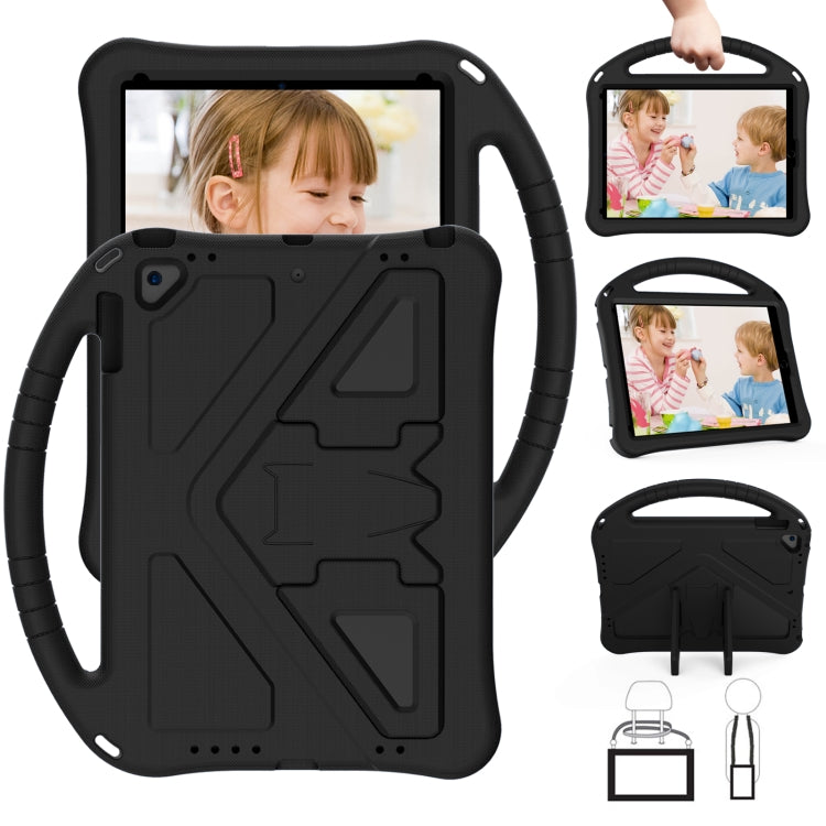 For iPad Pro 9.7 EVA Flat Anti Falling Protective Case Shell with Holder(Black) - iPad 9.7 (2018) & (2017) Cases by buy2fix | Online Shopping UK | buy2fix