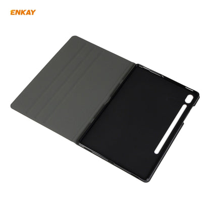 For Samsung Galaxy Tab S8 / Galaxy Tab S7 11.0 T870 / T875 ENKAY Horizontal Flip PU Leather + TPU Smart Case with Holder & Sleep / Wake-up Function(Light Blue) - Galaxy Tab S8 Cases by ENKAY | Online Shopping UK | buy2fix