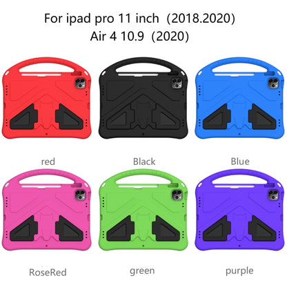 For iPad Pro 11（2020&2018) EVA Flat Anti Falling Protective Tablet Case Shell with Holder(Black) - iPad Pro 11 (2020) Cases by buy2fix | Online Shopping UK | buy2fix
