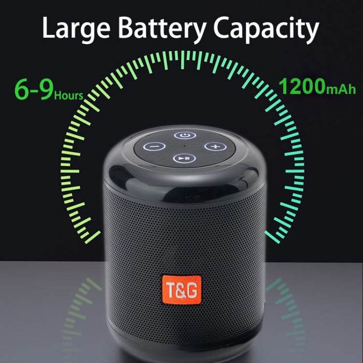 T&G TG519 TWS HiFi Portable Bluetooth Speaker Subwoofer Outdoor Wireless Column Speakers Support TF Card / FM / 3.5mm AUX / U Disk / Hands-free Call(Black) - Desktop Speaker by T&G | Online Shopping UK | buy2fix