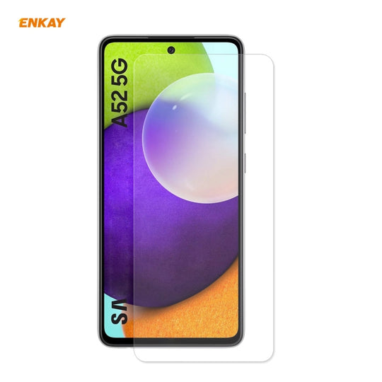 For Samsung Galaxy A52 5G / 4G ENKAY Hat-Prince 0.26mm 9H 2.5D Curved Edge Tempered Glass Film