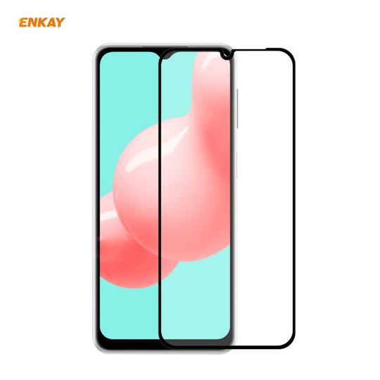 For Samsung Galaxy A32 5G ENKAY Hat-Prince Full Glue 0.26mm 9H 2.5D Tempered Glass Full Coverage Film