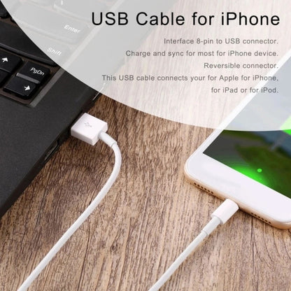 XJ-51 3A USB to 8 Pin Fast Charging Cable for iPhone 12 Series, Length: 2m by buy2fix