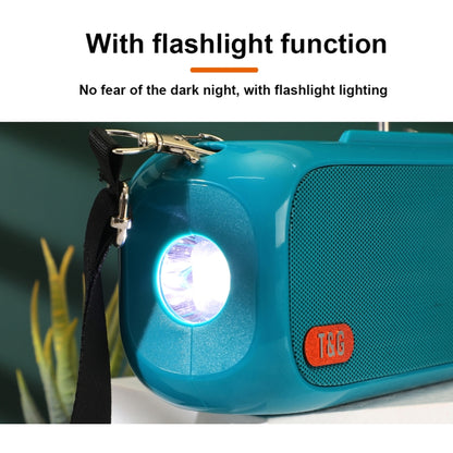 T&G TG613 TWS Solar Portable Bluetooth Speakers with LED Flashlight, Support TF Card / FM / AUX / U Disk(Gray) - Desktop Speaker by T&G | Online Shopping UK | buy2fix